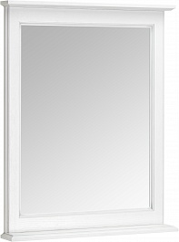 ASB-Woodline Зеркало Венеция 70 белое патина серебро – фотография-2
